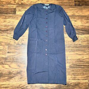 Brooks Brother Maxi Long Sleeve Dress Blue Women’s Size 10